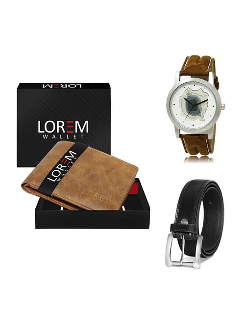 belt, wallet & watch gift combo - 19376264 - Very Small Image - 1
