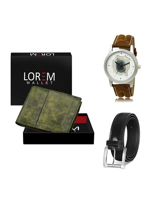 belt, wallet & watch gift combo - 19376269 - Very Small Image - 1