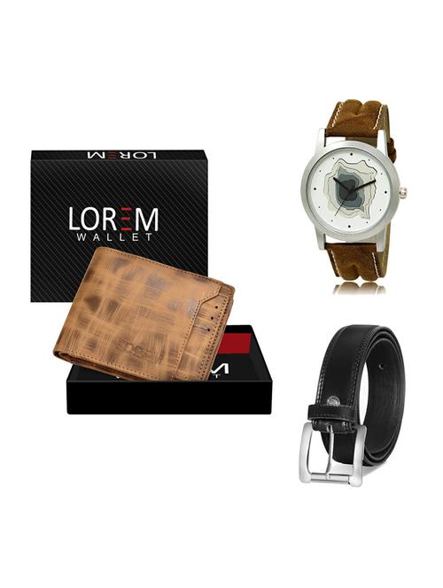 belt, wallet & watch gift combo - 19376272 - Very Small Image - 1