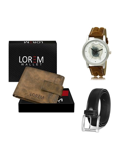 belt, wallet & watch gift combo - 19376274 - Very Small Image - 1