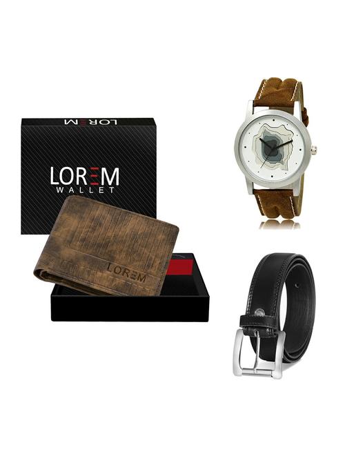belt, wallet & watch gift combo - 19376279 - Very Small Image - 1