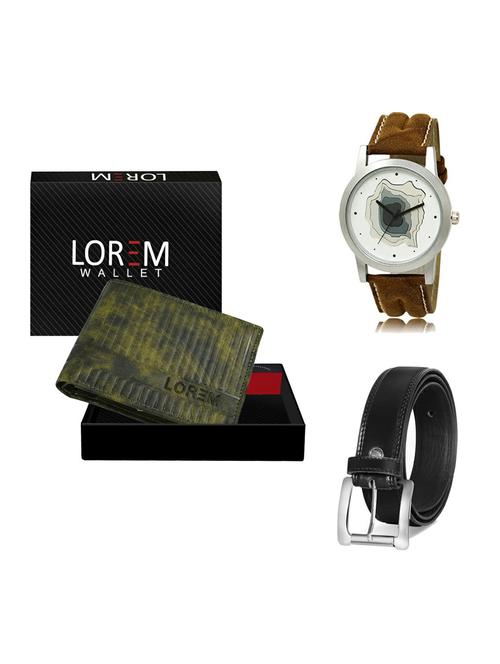 belt, wallet & watch gift combo - 19376281 - Very Small Image - 1