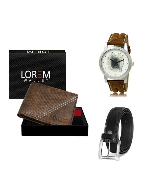 belt, wallet & watch gift combo - 19376283 - Very Small Image - 1