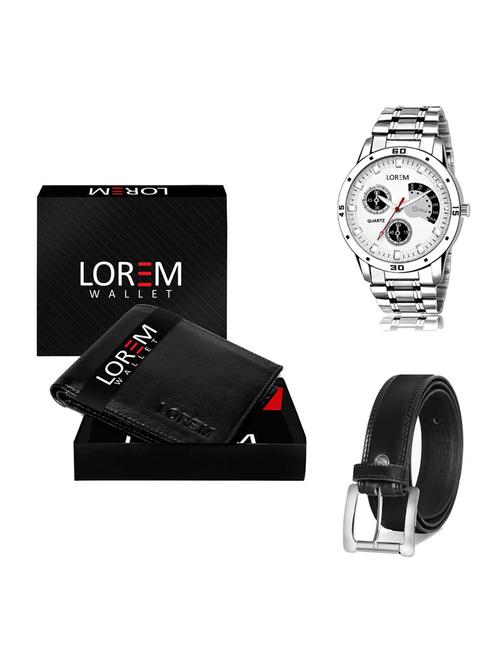belt, wallet & watch gift combo - 19376311 - Very Small Image - 1