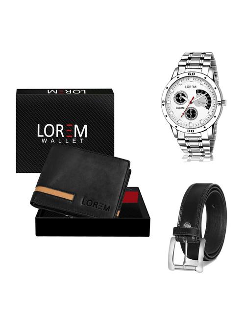 belt, wallet & watch gift combo - 19376338 - Very Small Image - 1