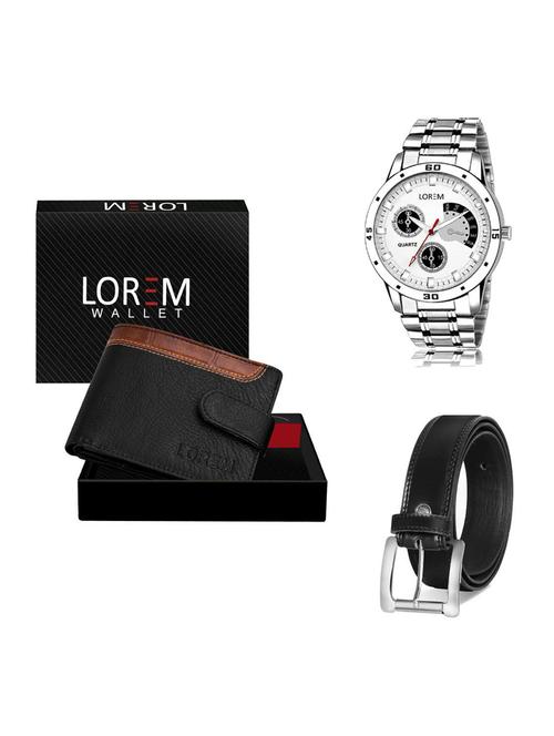 belt, wallet & watch gift combo - 19376341 - Very Small Image - 1