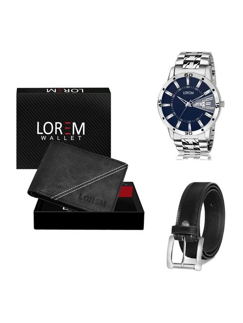 belt, wallet & watch gift combo - 19376376 - Very Small Image - 1