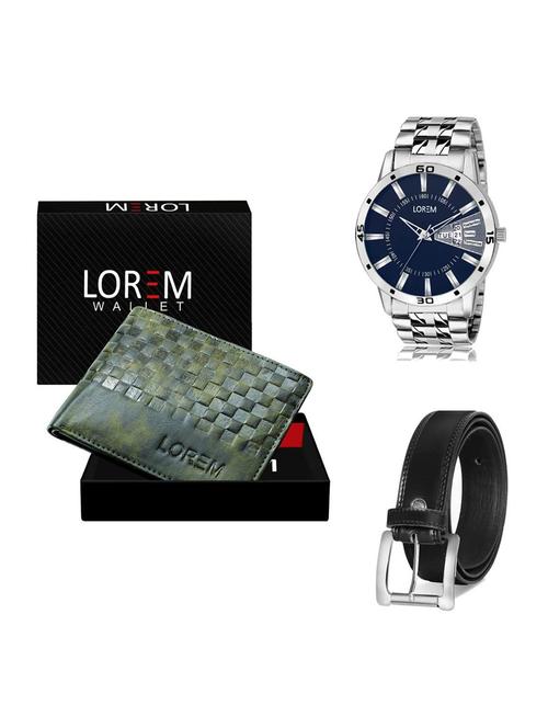 belt, wallet & watch gift combo - 19376379 - Very Small Image - 1