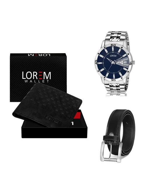 belt, wallet & watch gift combo - 19376380 - Very Small Image - 1