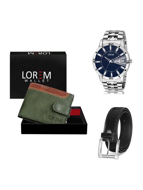 belt, wallet & watch gift combo - 19376387 - Very Small Image - 1