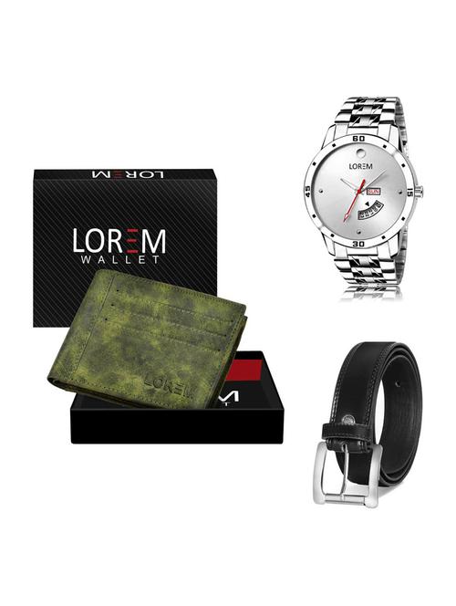 belt, wallet & watch gift combo - 19376403 - Very Small Image - 1
