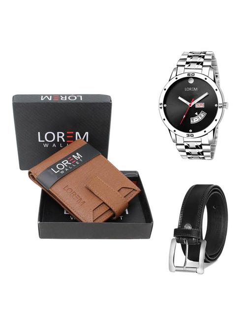 belt, wallet & watch gift combo - 19376441 - Very Small Image - 1