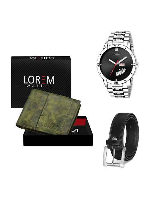 belt, wallet & watch gift combo - 19376449 - Very Small Image - 1