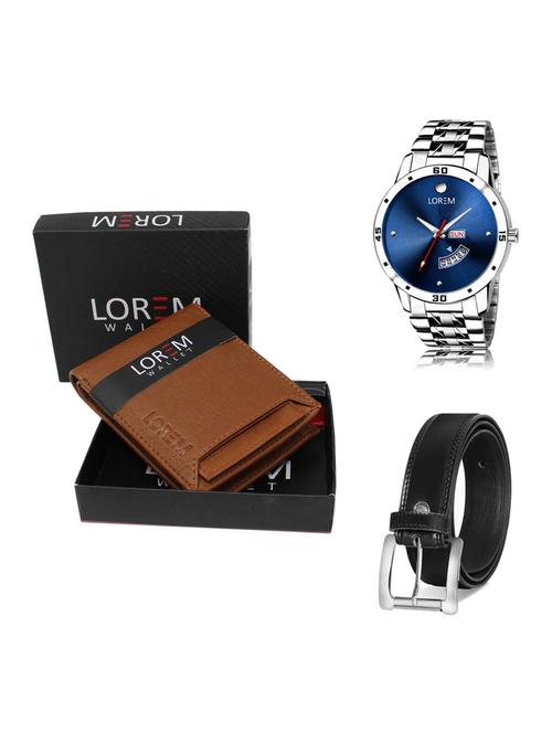 belt, wallet & watch gift combo - 19376480 - Very Small Image - 1