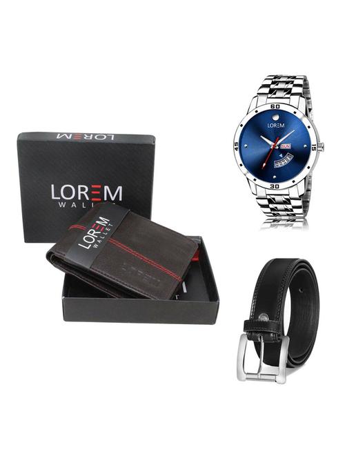 belt, wallet & watch gift combo - 19376483 - Very Small Image - 1