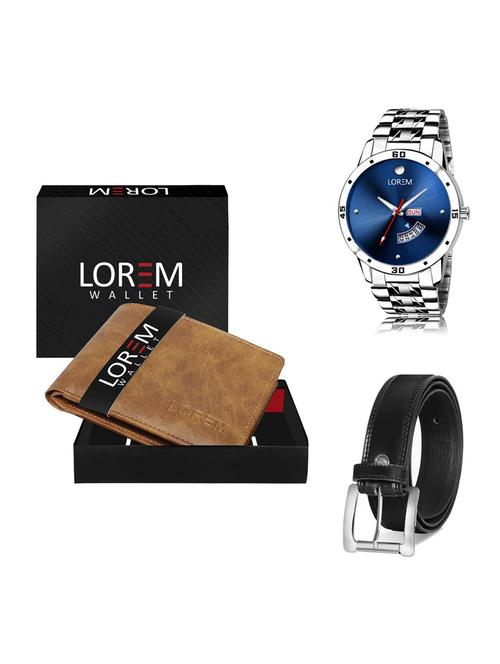 belt, wallet & watch gift combo - 19376489 - Very Small Image - 1