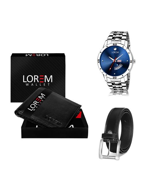 belt, wallet & watch gift combo - 19376491 - Very Small Image - 1