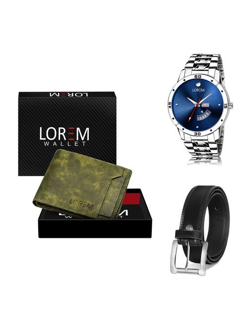 belt, wallet & watch gift combo - 19376492 - Very Small Image - 1
