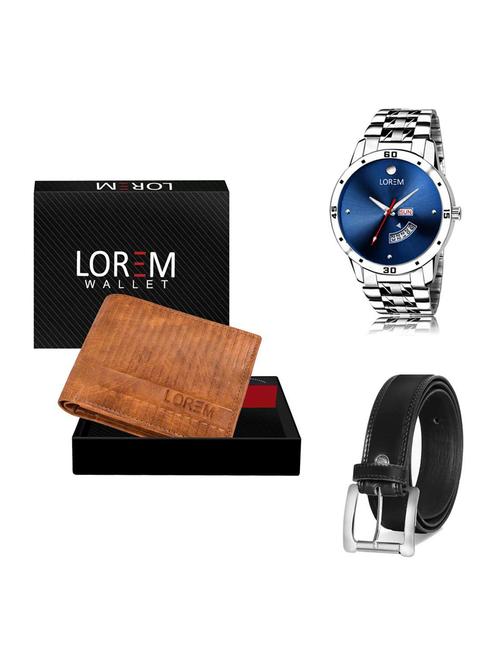 belt, wallet & watch gift combo - 19376505 - Very Small Image - 1