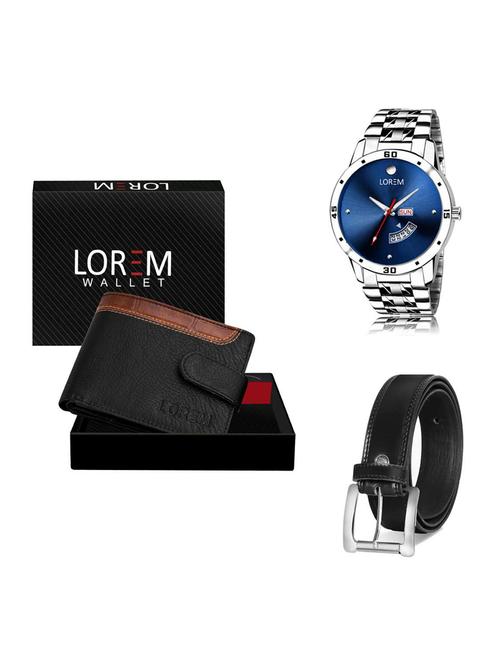 belt, wallet & watch gift combo - 19376521 - Very Small Image - 1