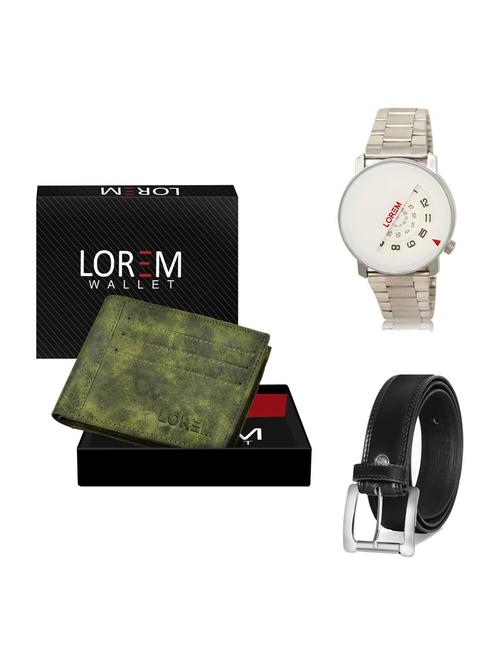 belt, wallet & watch gift combo - 19376538 - Very Small Image - 1