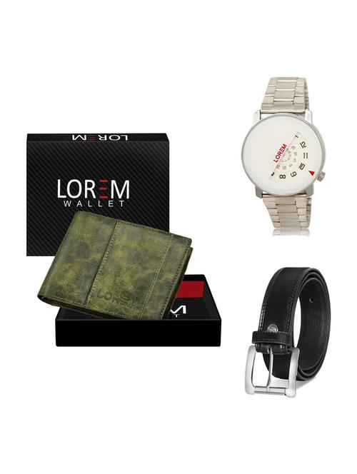 belt, wallet & watch gift combo - 19376539 - Very Small Image - 1