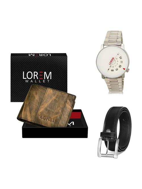 belt, wallet & watch gift combo - 19376541 - Very Small Image - 1