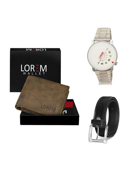 belt, wallet & watch gift combo - 19376546 - Very Small Image - 1