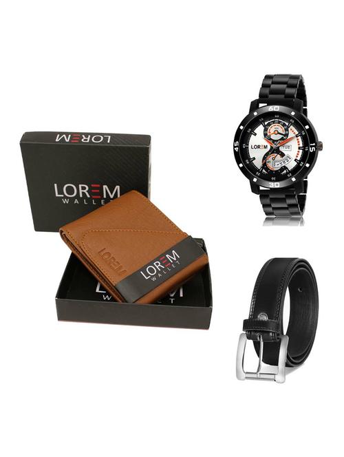 belt, wallet & watch gift combo - 19376568 - Very Small Image - 1
