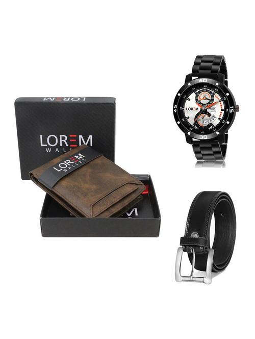belt, wallet & watch gift combo - 19376571 - Very Small Image - 1