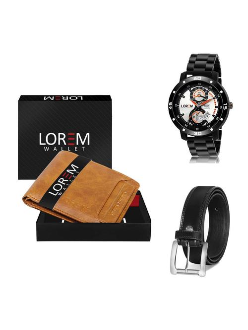 belt, wallet & watch gift combo - 19376572 - Very Small Image - 1