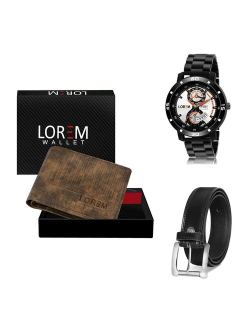belt, wallet & watch gift combo - 19376594 - Very Small Image - 1
