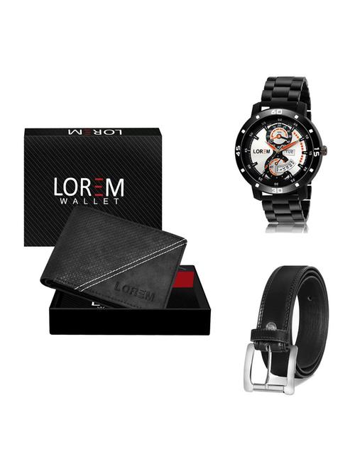belt, wallet & watch gift combo - 19376601 - Very Small Image - 1