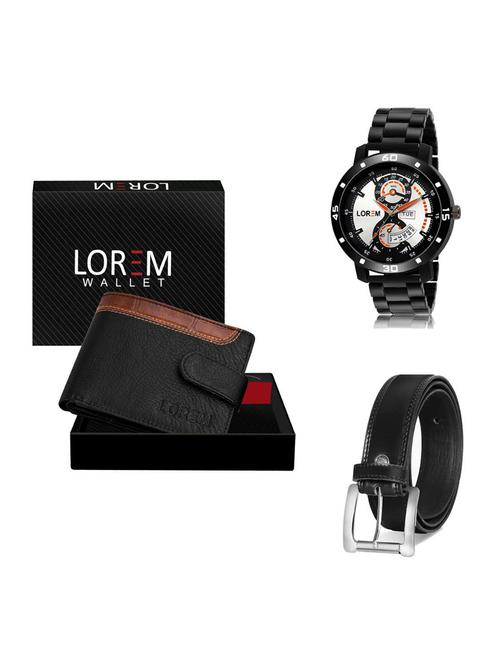 belt, wallet & watch gift combo - 19376611 - Very Small Image - 1