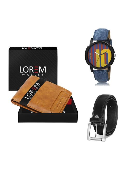belt, wallet & watch gift combo - 19376617 - Very Small Image - 1