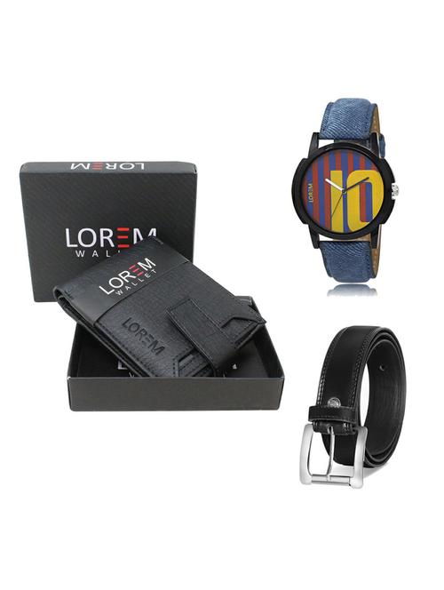 belt, wallet & watch gift combo - 19376619 - Very Small Image - 1