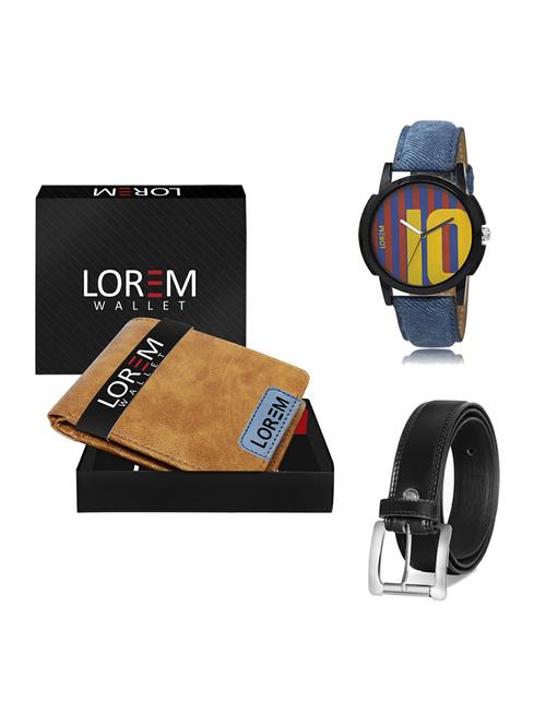 belt, wallet & watch gift combo - 19376622 - Very Small Image - 1