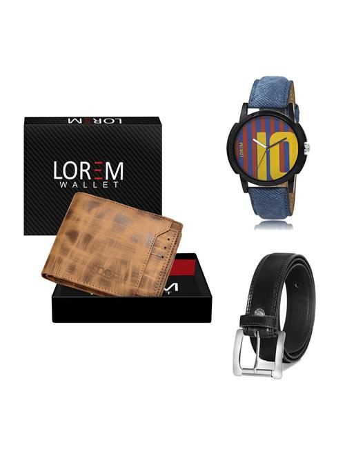 belt, wallet & watch gift combo - 19376632 - Very Small Image - 1