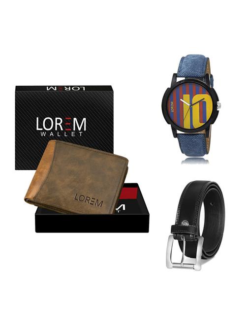 belt, wallet & watch gift combo - 19376637 - Very Small Image - 1