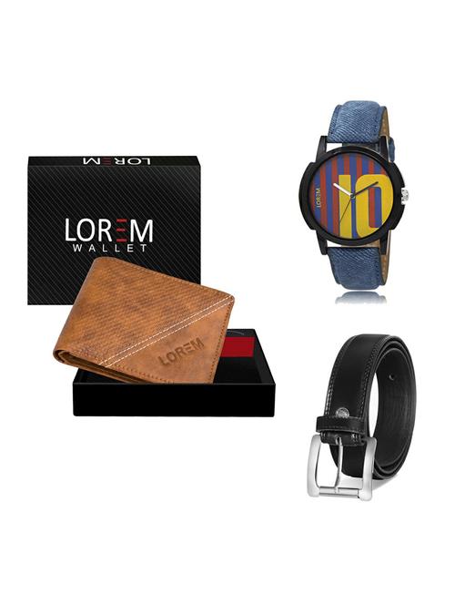 belt, wallet & watch gift combo - 19376644 - Very Small Image - 1