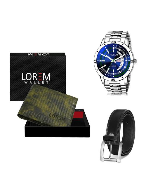 belt, wallet & watch gift combo - 19376686 - Very Small Image - 1
