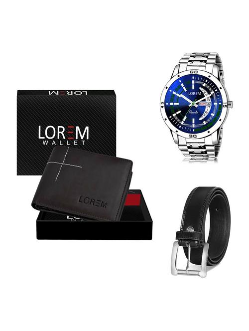 belt, wallet & watch gift combo - 19376697 - Very Small Image - 1