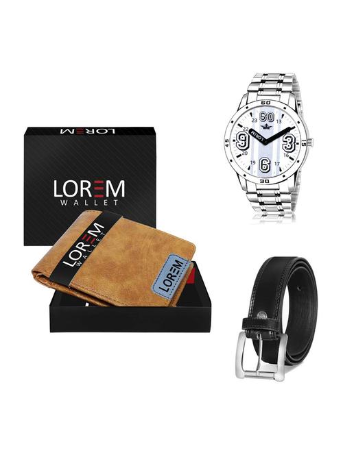 belt, wallet & watch gift combo - 19376712 - Very Small Image - 1