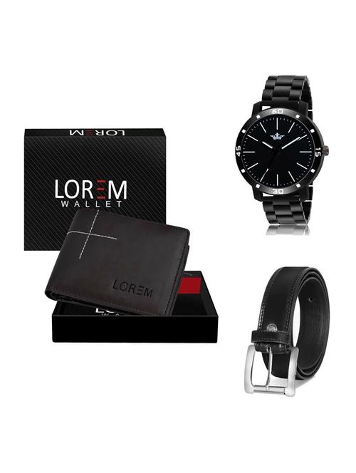 belt, wallet & watch gift combo - 19376787 - Very Small Image - 1
