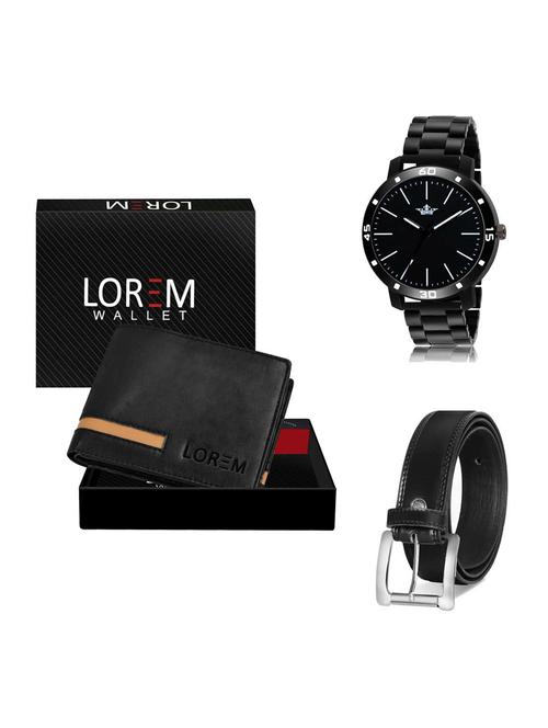 belt, wallet & watch gift combo - 19376788 - Very Small Image - 1
