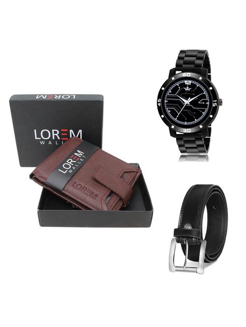 belt, wallet & watch gift combo - 19376800 - Very Small Image - 1