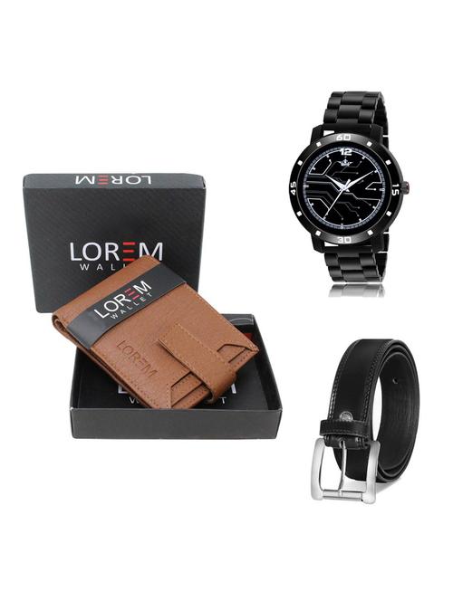 belt, wallet & watch gift combo - 19376801 - Very Small Image - 1