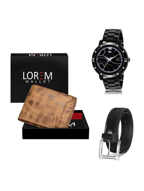 belt, wallet & watch gift combo - 19376812 - Very Small Image - 1