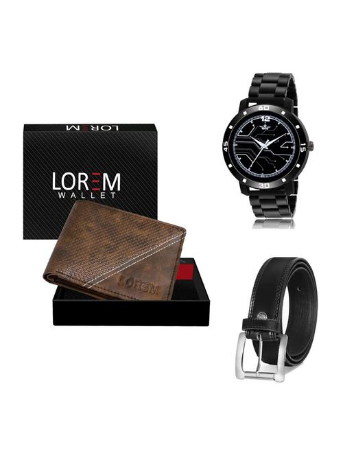 belt, wallet & watch gift combo - 19376823 - Very Small Image - 1