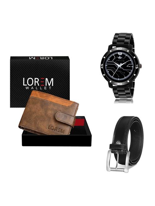 belt, wallet & watch gift combo - 19376835 - Very Small Image - 1